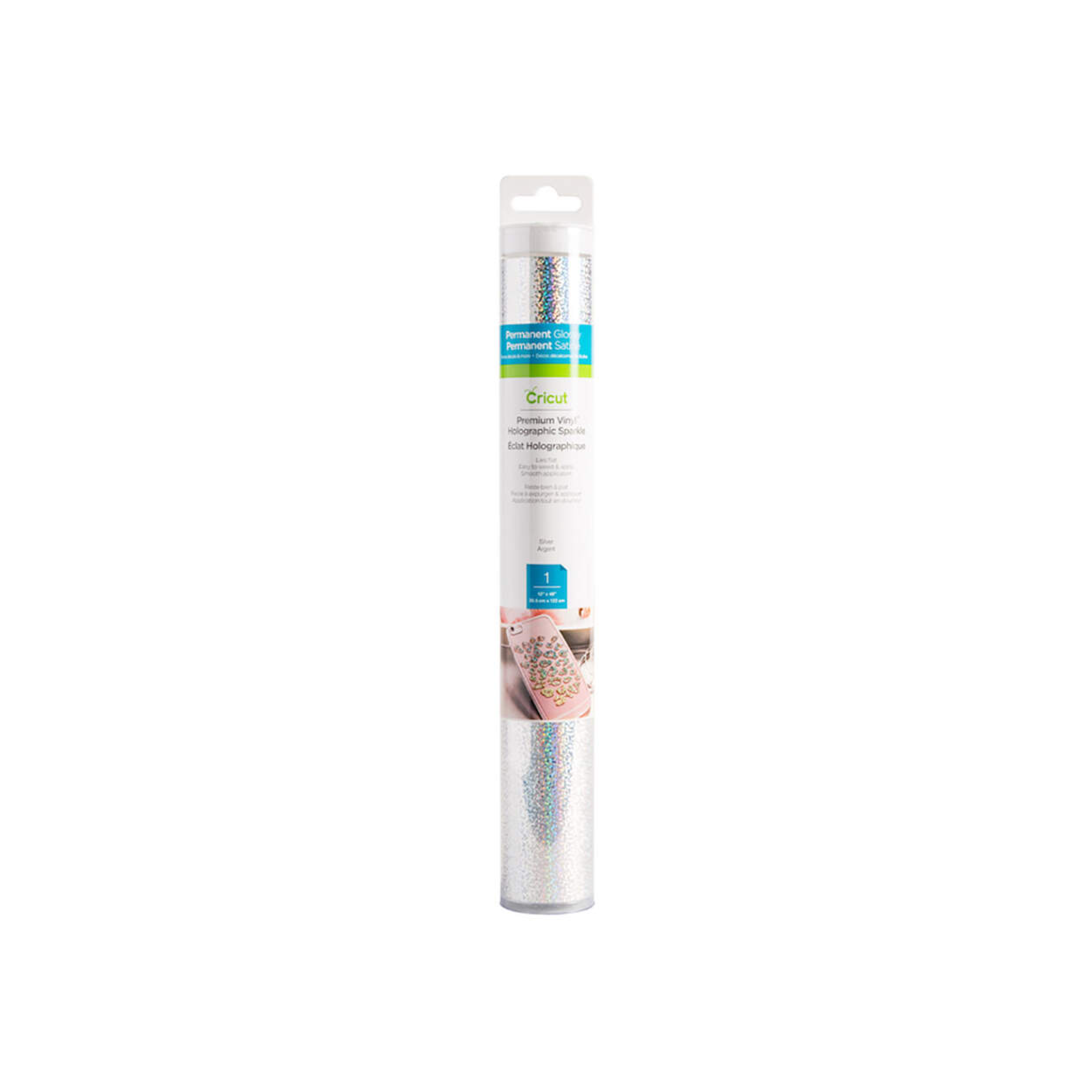 Cricut Premium Vinyl Holo Sparkle 30.5X120 cm (Silver)